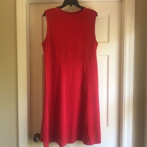 ASOS Curve red sleeveless knit dress